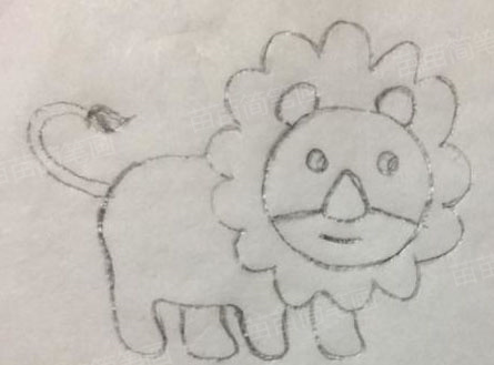 如何画出精美的小狮子简笔画