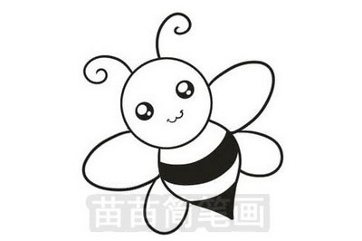 小蜜蜂简笔画教程：简单又美观的画法