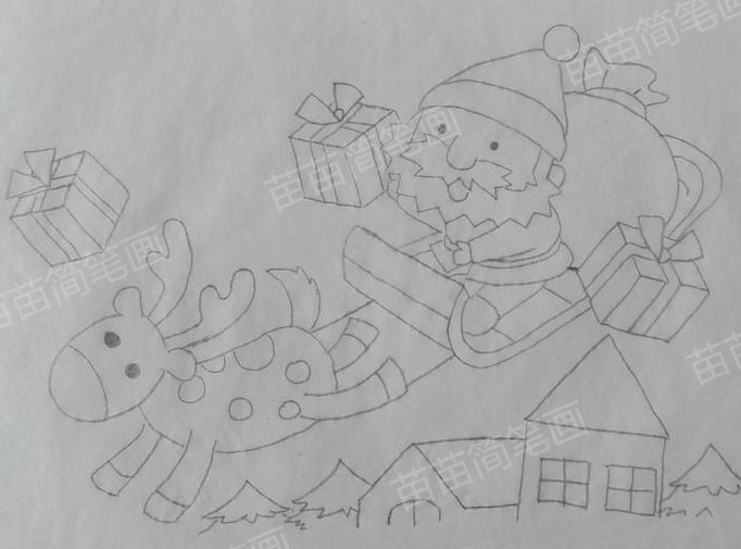 圣诞老人简笔画怎么画，圣诞老人简笔画简单画法