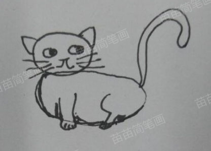 小猫简笔画教程：基础入门(一)