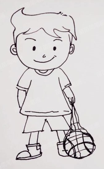 小男孩简笔画教程：如何画出可爱又好看的简笔画