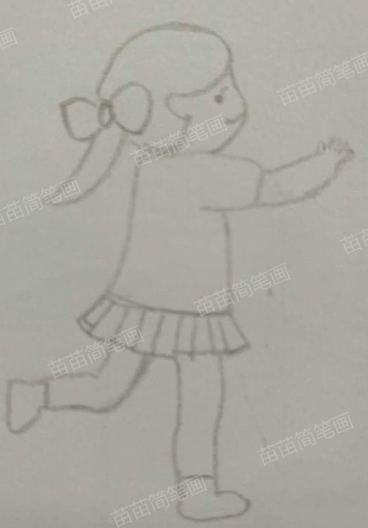 小女孩简笔画教程，教你如何绘制可爱小女孩(二)