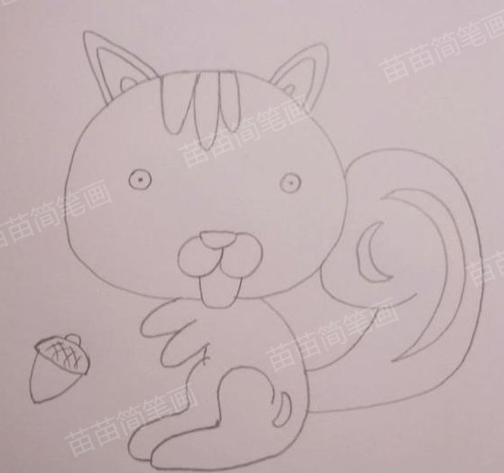 小松鼠简笔画教程：如何绘制可爱又简单的松鼠