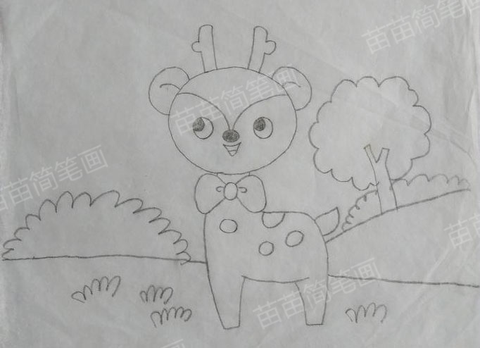 梅花鹿简笔画教学，教你如何画出简单又漂亮的梅花鹿