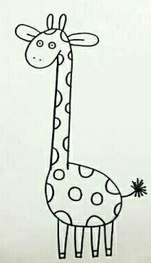 长颈鹿简笔画教程，教你如何画出简单又漂亮的画法