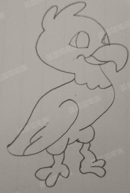 如何画出简单又漂亮的鹦鹉简笔画