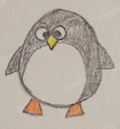 企鹅简笔画教程：如何画出可爱又简单的企鹅