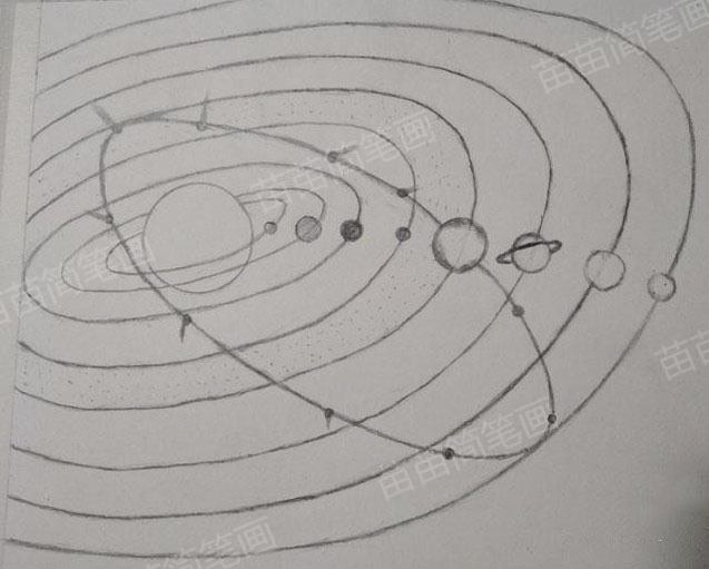 八大行星简笔画教程