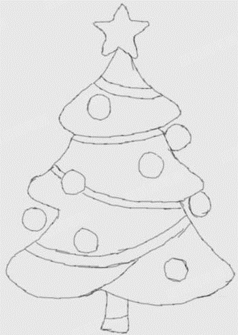 圣诞树简笔画教程：简单又美观的画法
