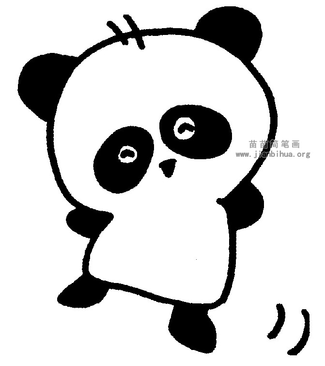熊猫简笔画教程,儿歌与知识分享