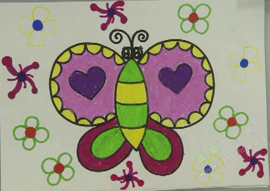 【蝴蝶简笔画教程】轻松学会蝴蝶简笔画的绘制方法