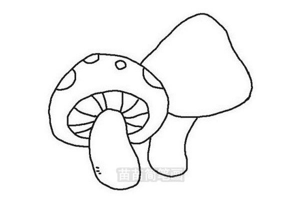 简单教程：如何画蘑菇的简笔画