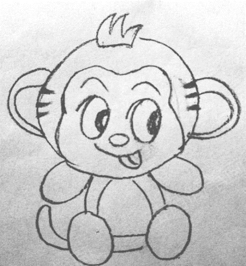 小猴子简笔画怎么画，小猴子简笔画简单画法