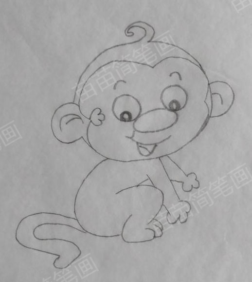 小猴子简笔画怎么画，小猴子简笔画简单画法