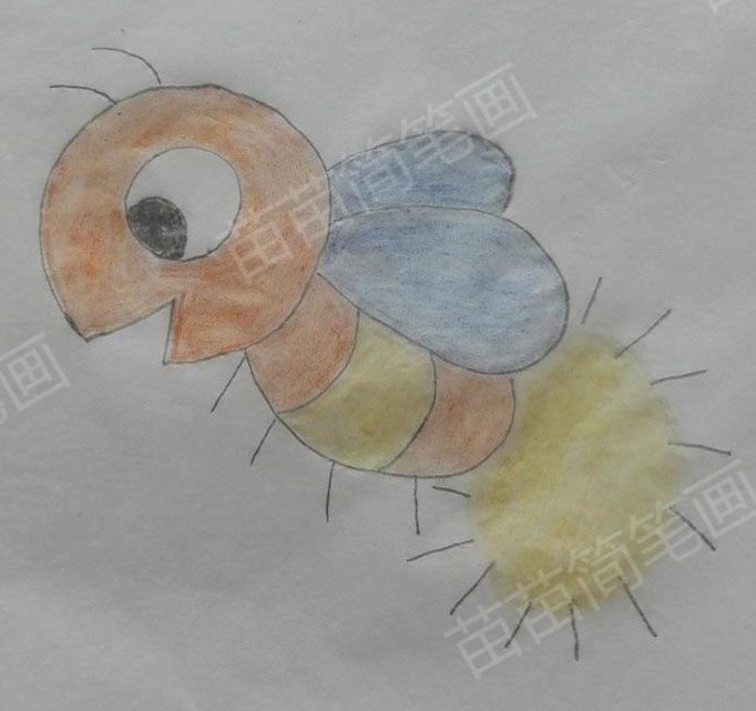 萤火虫简笔画教程：轻松掌握技巧，画出迷人萤火虫