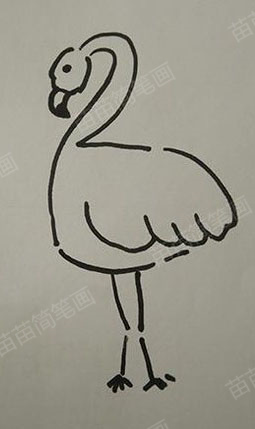 如何画出精美的鹤简笔画