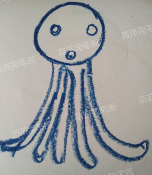 如何画出精美的章鱼简笔画