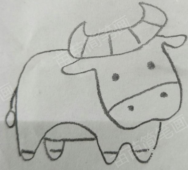 小牛简笔画教程：如何画出简单又漂亮的牛