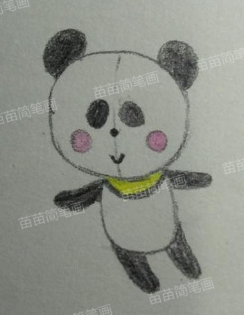 熊猫简笔画教程：简单易学，让你轻松画出可爱的熊猫