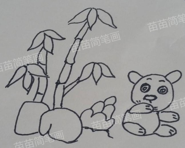 简单又可爱的熊猫简笔画教程