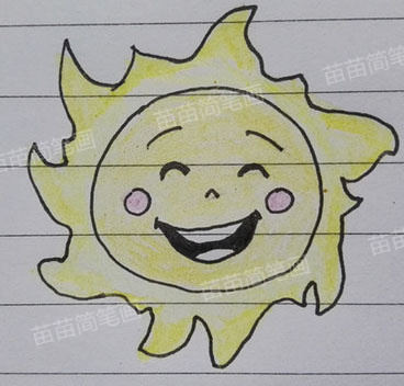 太阳简笔画教程：简单又美观的画法