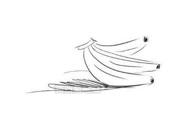 如何画简单的香蕉简笔画