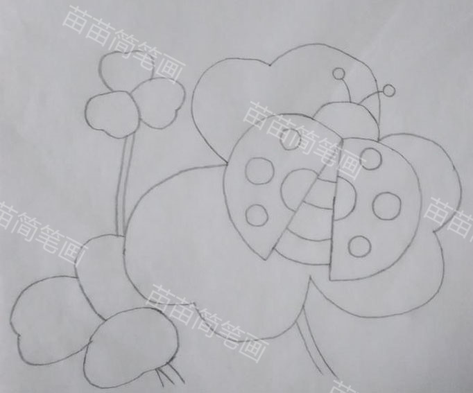 七星瓢虫简笔画教程：如何绘制可爱又简单的七星瓢虫