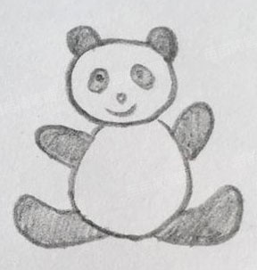 如何画出简单又漂亮的熊猫简笔画
