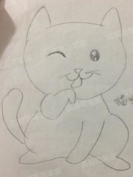 小猫简笔画教程：简单又漂亮的画法