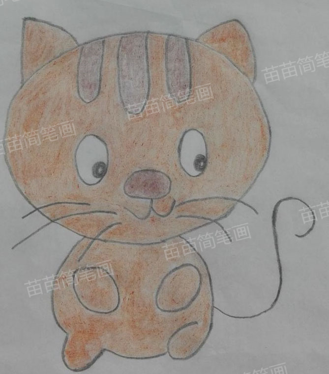 如何画出可爱又简单的小猫简笔画