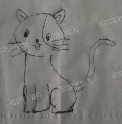 小猫简笔画教程：如何画出可爱又逼真的小猫