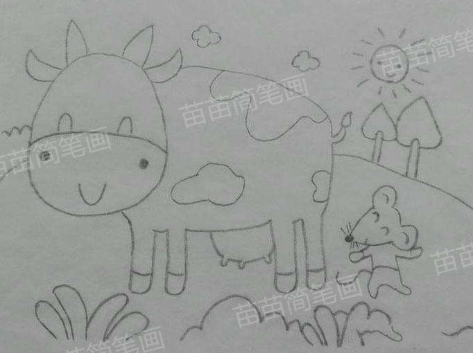 大象和小老鼠简笔画教程：如何画出逼真可爱的动物形象