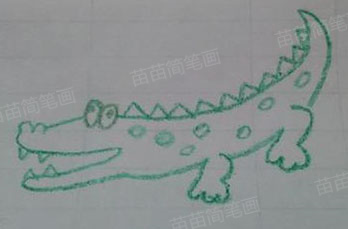 鳄鱼简笔画的绘画技巧