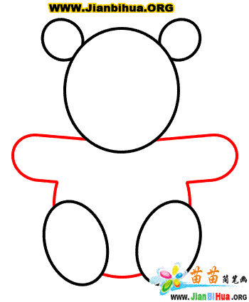 如何绘制玩具熊的简单步骤