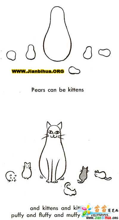 如何绘制可爱小猫简笔画, 轻松掌握绘画技巧