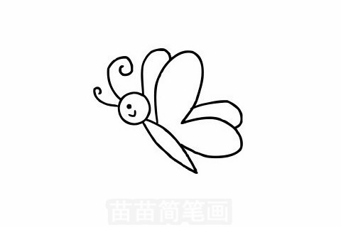 蝴蝶简笔画大图
