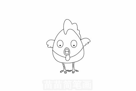 鸡的简笔画教程：如何画出漂亮的鸡